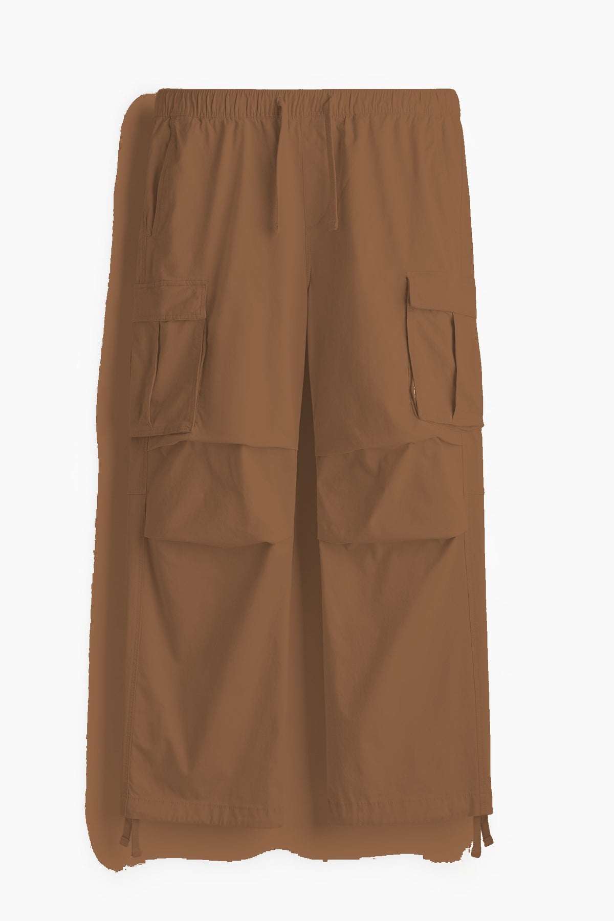 Relaxed Fit Cargo Pants - Brown