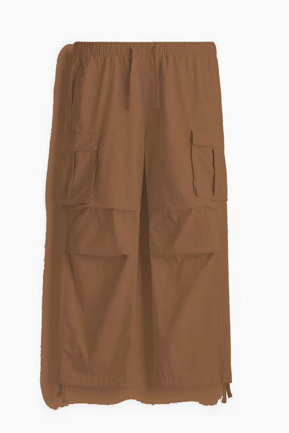 Relaxed Fit Cargo Pants - Brown