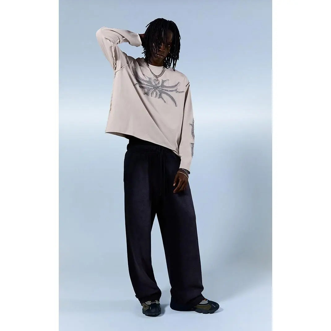 Men's Washed Fleece Extreme Baggy Sweatpants