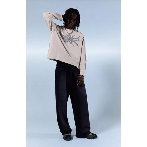 Men's Washed Fleece Extreme Baggy Sweatpants