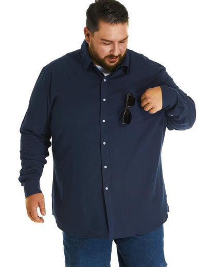 FILORM Big and Tall Mens Cotton Button Down Shirt 3XL-6XL