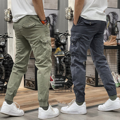 Men's Multi-Pockets Drawstring Elastic Waist Cargo Pants — 🔥Summer sale 50% Off