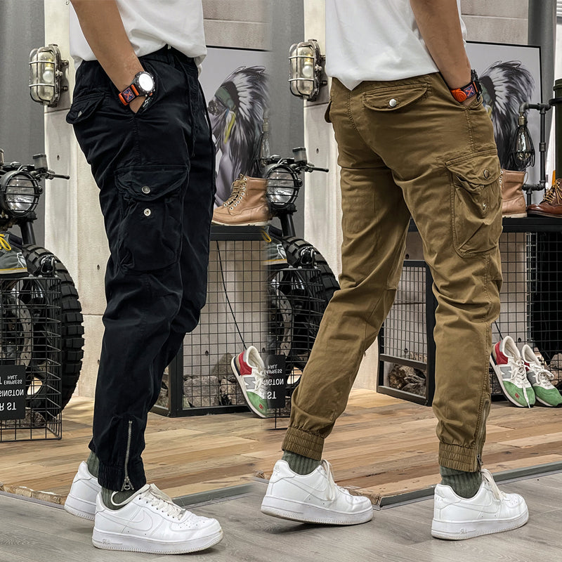 Men's Multi-Pockets Drawstring Elastic Waist Cargo Pants — 🔥Summer sale 50% Off
