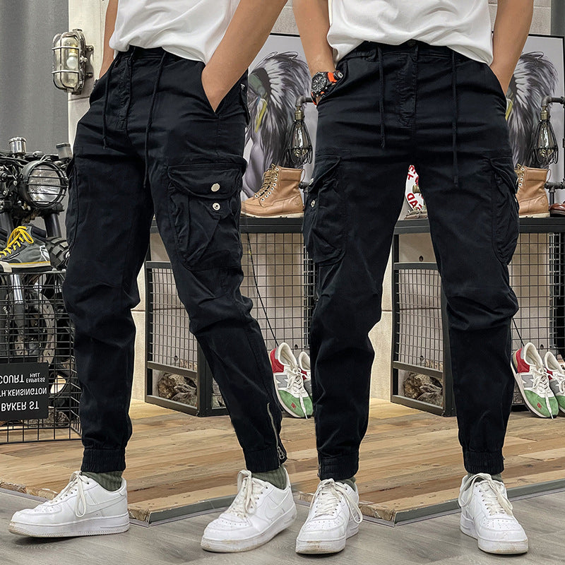 Men's Multi-Pockets Drawstring Elastic Waist Cargo Pants — 🔥Summer sale 50% Off
