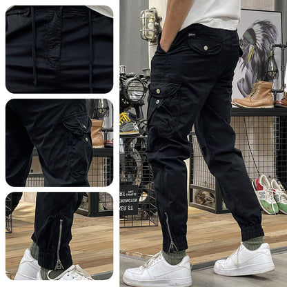 Men's Multi-Pockets Drawstring Elastic Waist Cargo Pants — 🔥Summer sale 50% Off