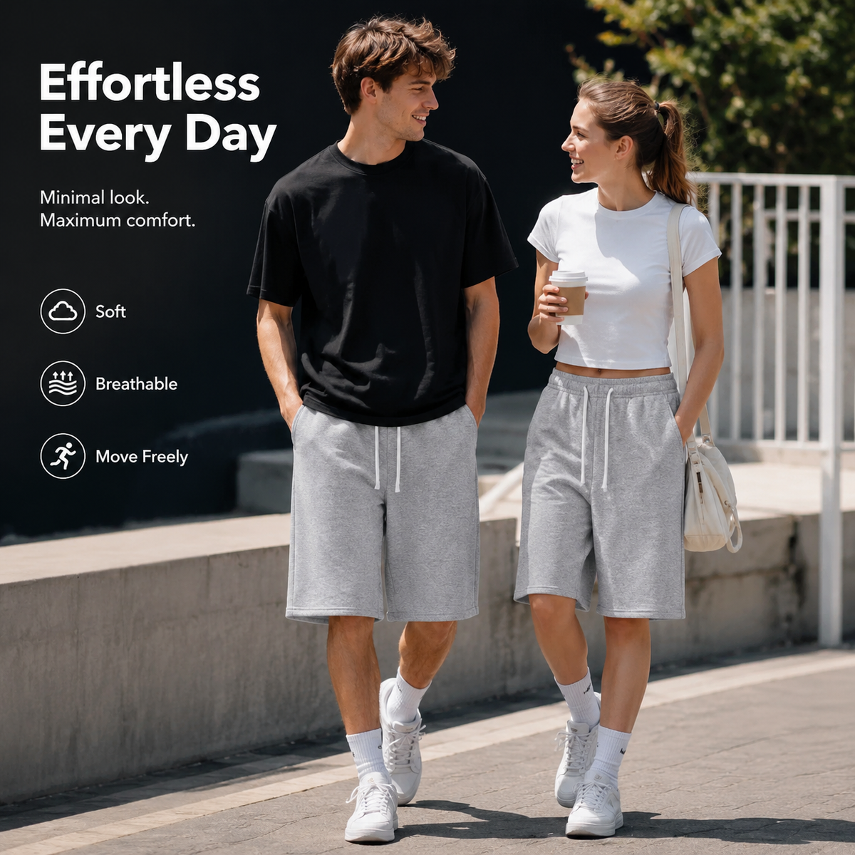 Soft and breathable Everyday Essential Drawstring Shorts