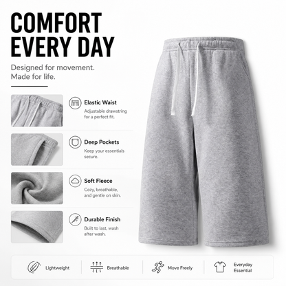 Everyday Essential Drawstring Shorts feature details