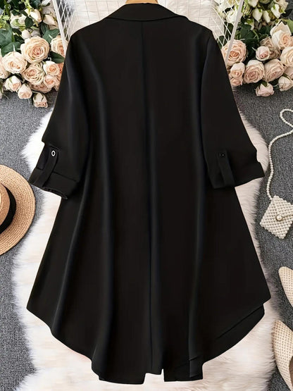 Plus Size Button-Up Blouse – Chic Comfort for Every Season😘
