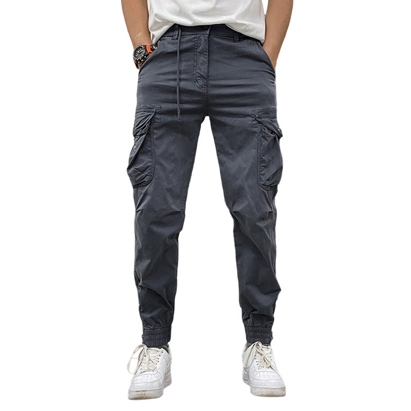 Men's Multi-Pockets Drawstring Elastic Waist Cargo Pants — 🔥Summer sale 50% Off