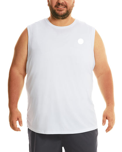 FILORM Big Size Mens Tank Tops, Sleeveless Workout Shirt for Man 2XL-6XL