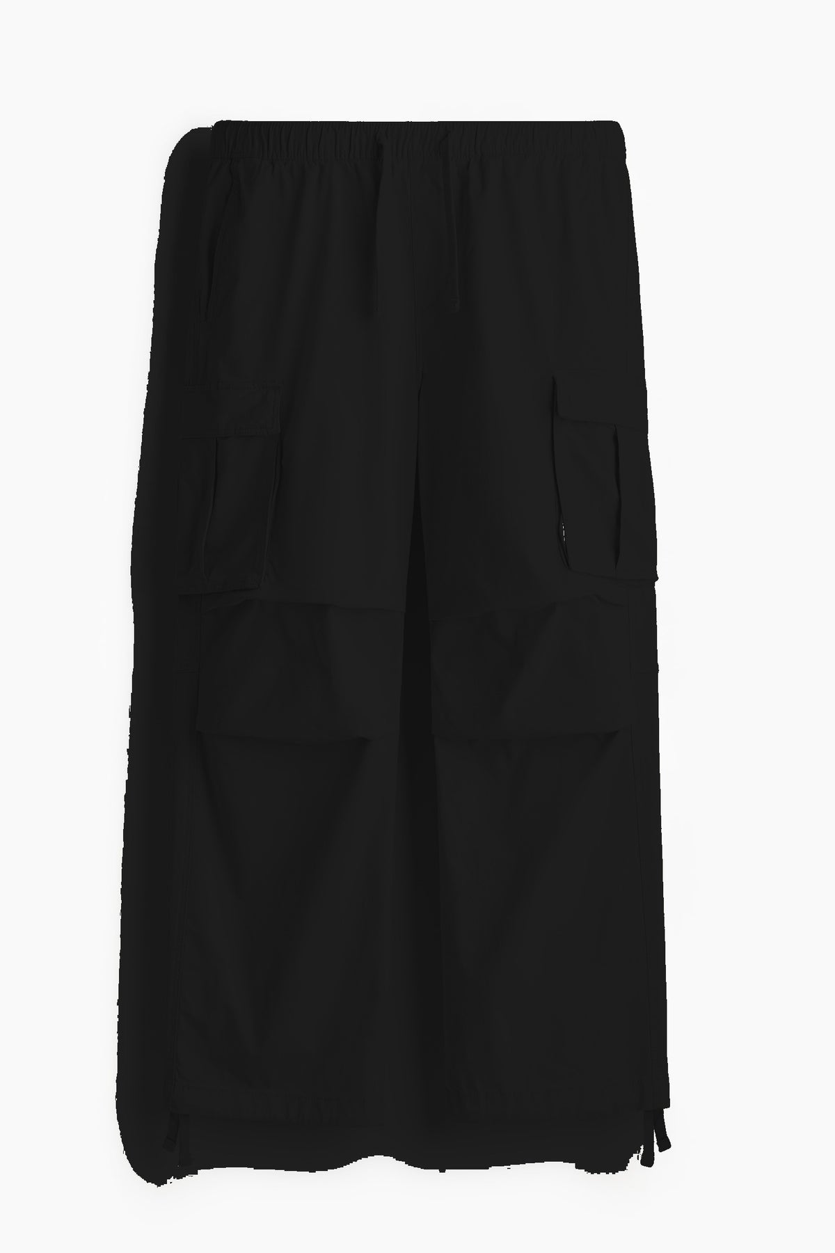 Relaxed Fit Cargo Pants - Black