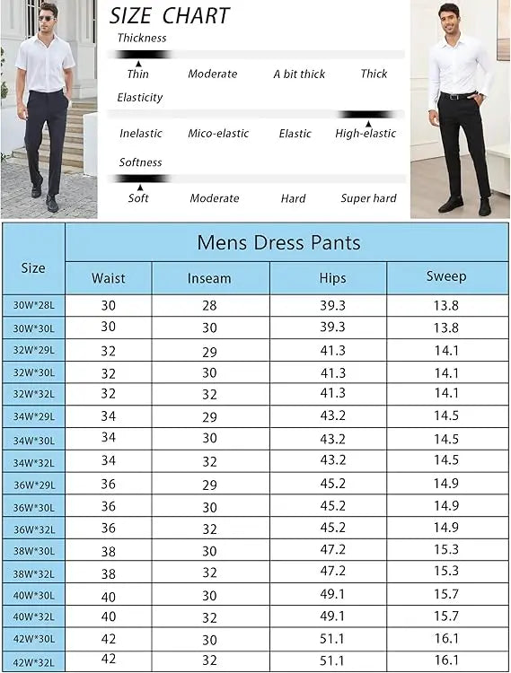 Filorm Men's Business Casual Dress Pants