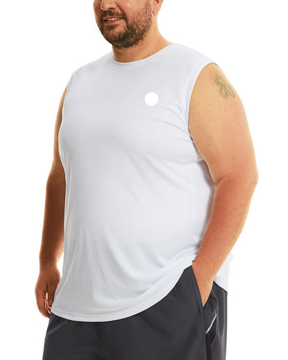 FILORM Big Size Mens Tank Tops, Sleeveless Workout Shirt for Man 2XL-6XL