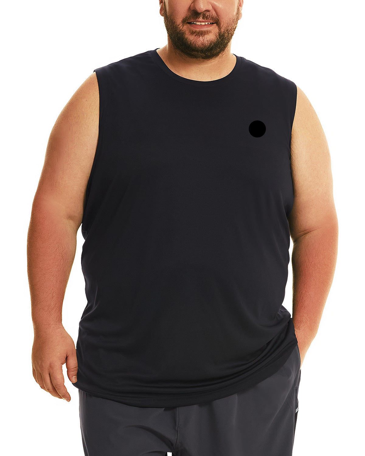 FILORM Big Size Mens Tank Tops, Sleeveless Workout Shirt for Man 2XL-6XL