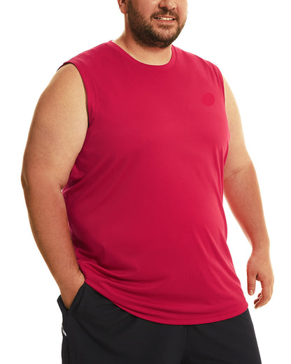 FILORM Big Size Mens Tank Tops, Sleeveless Workout Shirt for Man 2XL-6XL