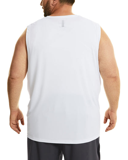 FILORM Big Size Mens Tank Tops, Sleeveless Workout Shirt for Man 2XL-6XL