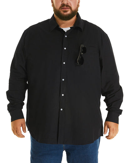 FILORM Big and Tall Mens Cotton Button Down Shirt 3XL-6XL