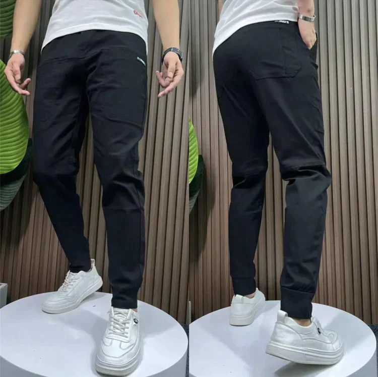 Men's Stretch Multifunctional Cargo Pants Black