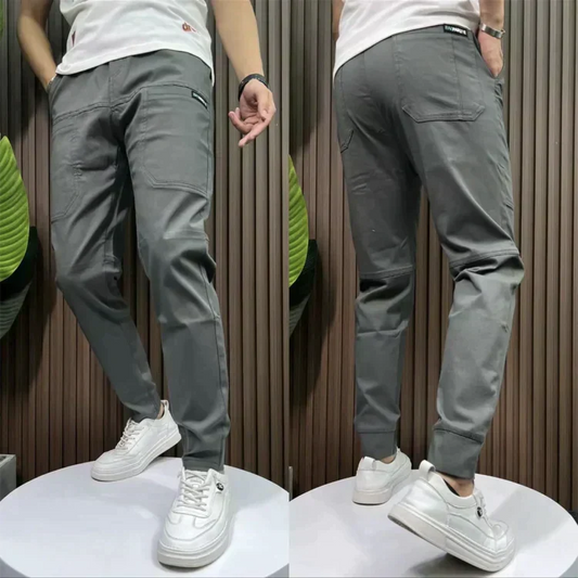 Men's Stretch Multifunctional Cargo Pants Grey