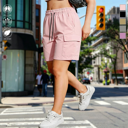 Women's Hiking Cargo Shorts – Multi-Pocket