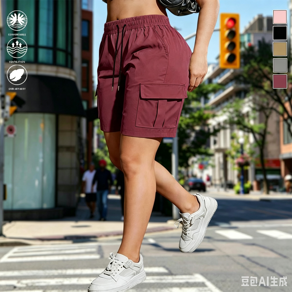 Women's Hiking Cargo Shorts – Multi-Pocket