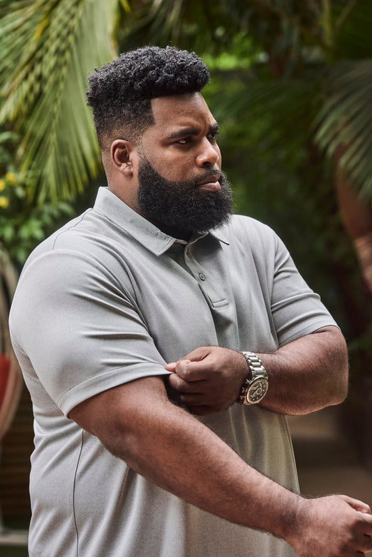Commuter Polo Shirt Heather Gray