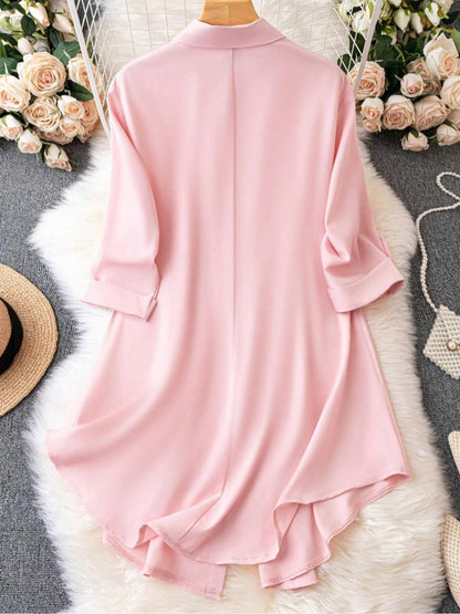 Plus Size Button-Up Blouse – Chic Comfort for Every Season😘