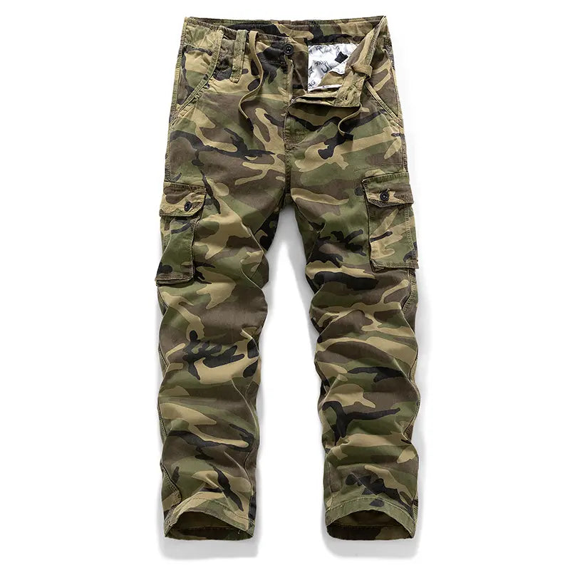 Men's Camo Pants, Casual Outdoor Tactical Camouflage Trousers