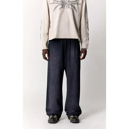 Men's Washed Fleece Extreme Baggy Sweatpants