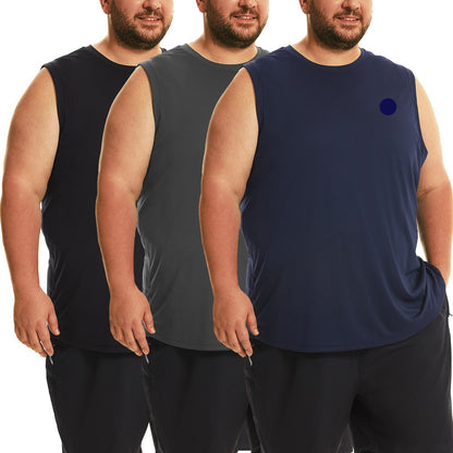 FILORM Big Size Mens Tank Tops, Sleeveless Workout Shirt for Man 2XL-6XL