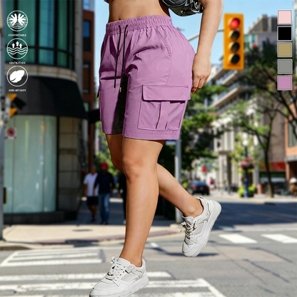 Women's Hiking Cargo Shorts – Multi-Pocket