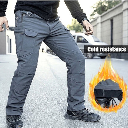 Men's Softshell Waterproof Tactical Cargo Pants