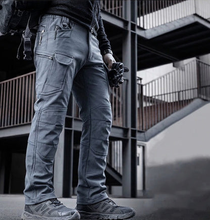 Men's Softshell Waterproof Tactical Cargo Pants