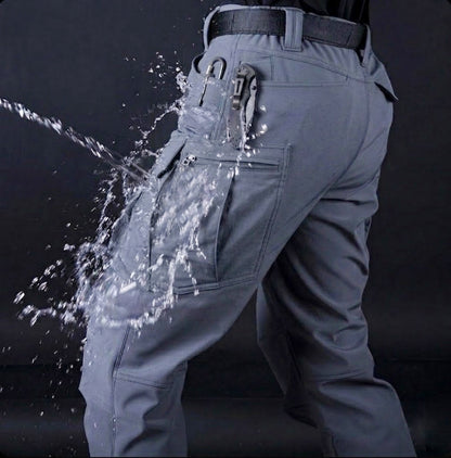 Men's Softshell Waterproof Tactical Cargo Pants